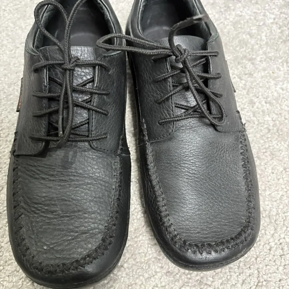 Wolverine Mens Lace Up Black Leather Work Shoe Sneaker Size 8M W07-252